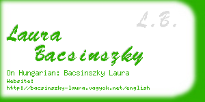 laura bacsinszky business card